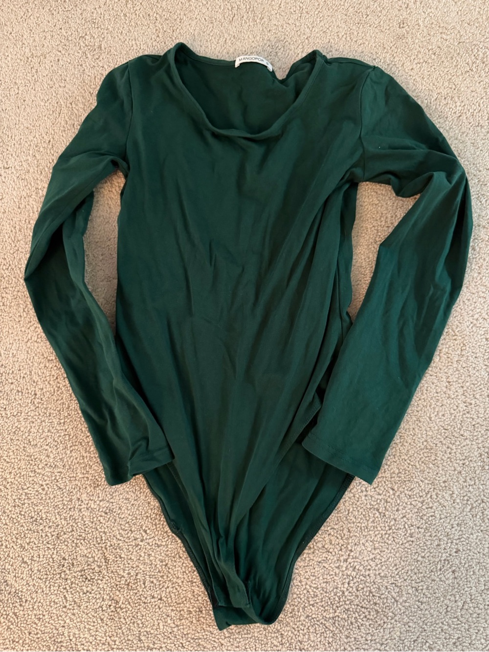Mangopop bodysuit size small cream